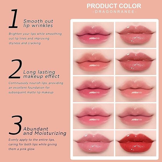 (10 Lipglosses) Dragon Ranee Lipglosses Korean Lip Gloss View Gallery - Pakistan