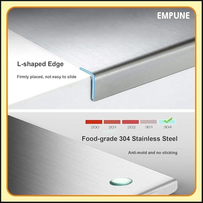 Stainless Steel Cutting Board! 🔪✨   Durable, hygienic, and easy to clean—perfect for all your chopping needs. A must-have for any chef! - Size: 41x33Cm View Gallery - Pakistan