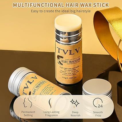 TVLV Hair Wax Stick Broken Hair Finishing Styling Stick for Broken Hair, Wigs, Edge Control - Styling Wax for Fly Away &amp; Edge Frizz Hair View Gallery - Pakistan