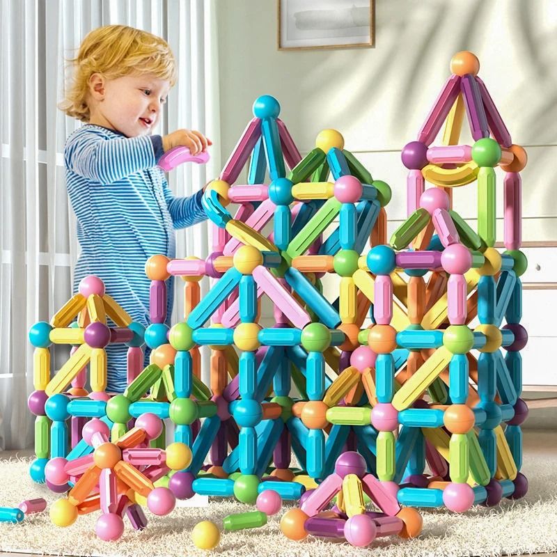 25 pcs Magnetic Blocks Toy for Kids | Magnetic bar blocks  Educational and Stimulating Magnetic Toy for Kids View Gallery - Pakistan