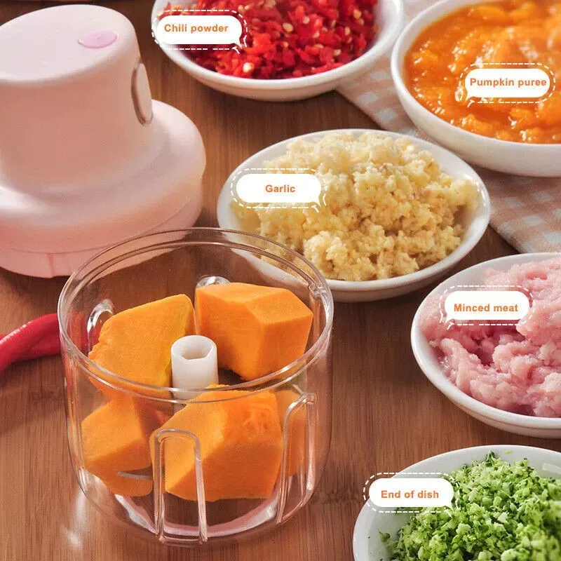 (250ml)  Single Bowl USB Rechargeable Mini Grinder Food Chopper View Gallery - Pakistan