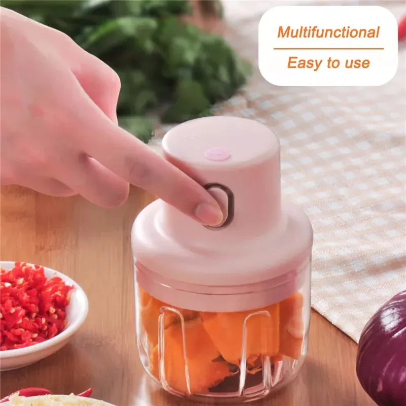 (250ml)  Single Bowl USB Rechargeable Mini Grinder Food Chopper View Gallery - Pakistan