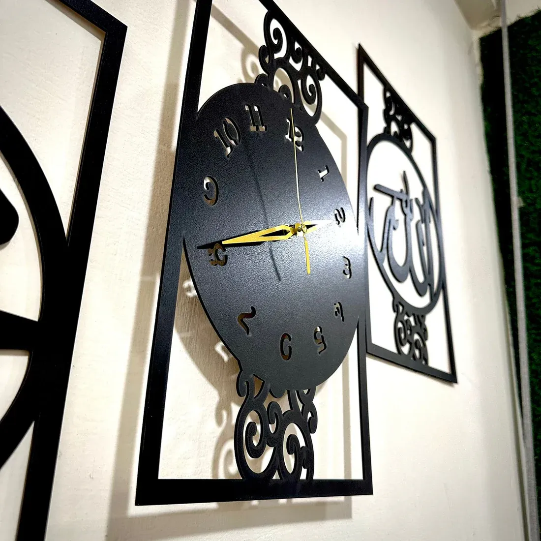 Islamic Allah Muhammad (SAW) 3d wood wall clock  For Home And Office Decoration View Gallery - Pakistan