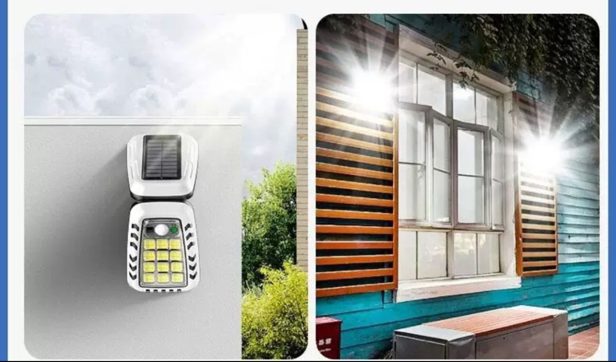 Waterproof Solar induction wall lamp | Outdoor Night Light View Gallery - Pakistan