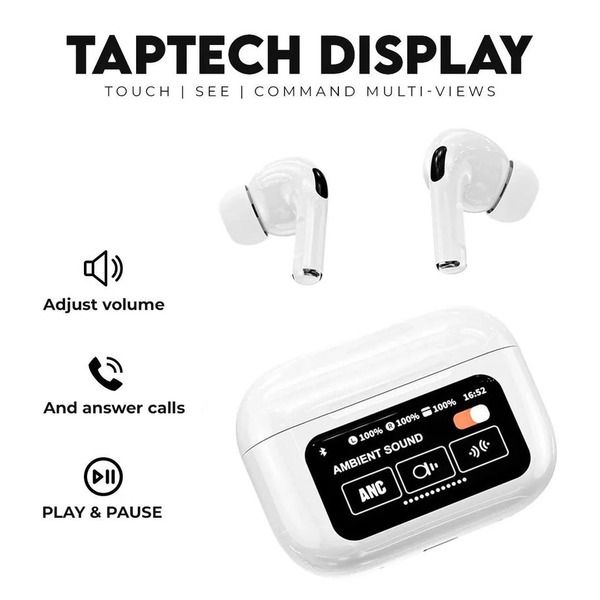 A9 Pro Touch Screen Display Wireless Airpods View Gallery - Pakistan