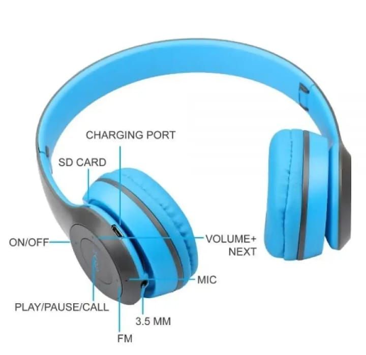 P47 Wireless Headphones Invincible Ultra Small Bluetooth headset For Gaming (random color) View Gallery - Pakistan