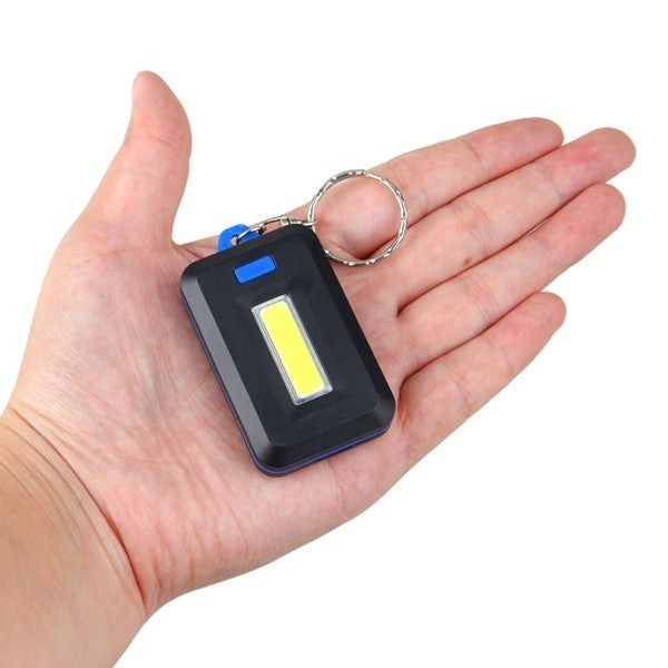Portable Mini COB LED Keychain / Multifunctional square key light (random color) View Gallery - Pakistan