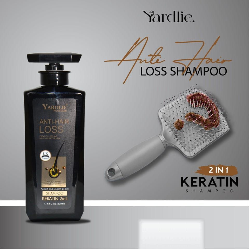 YARDLIE - 2 IN 1 ANTI HAIR LOSS (KERATIN + SHAMPOO) 500ml View Gallery - Pakistan