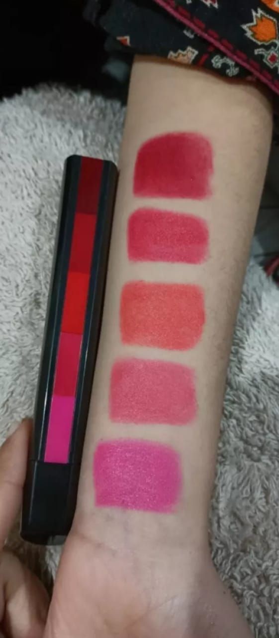 ( pack of 2 ) 5-in-1 Lipstick  | Five Shades In One| Long Lasting, Matte Finish| View Gallery - Pakistan