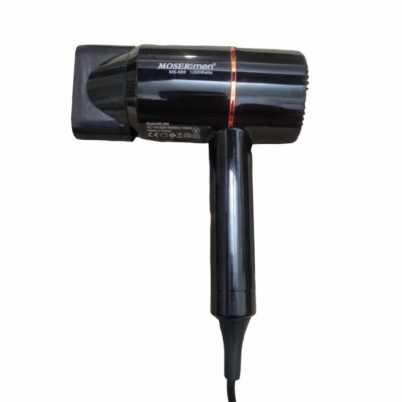 Mosermen 1200W Hair Dryer | Fast Drying, Stylish Design For Men And Women Hot And Cold MS-669 View Gallery - Pakistan