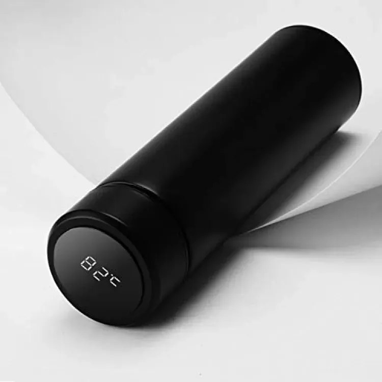 Temperature Display Vacuum Insulated Water Bottle Thermo Flask Made of Premium Stainless Steel Coffee Cup -500 ml (Random Color) View Gallery - Pakistan