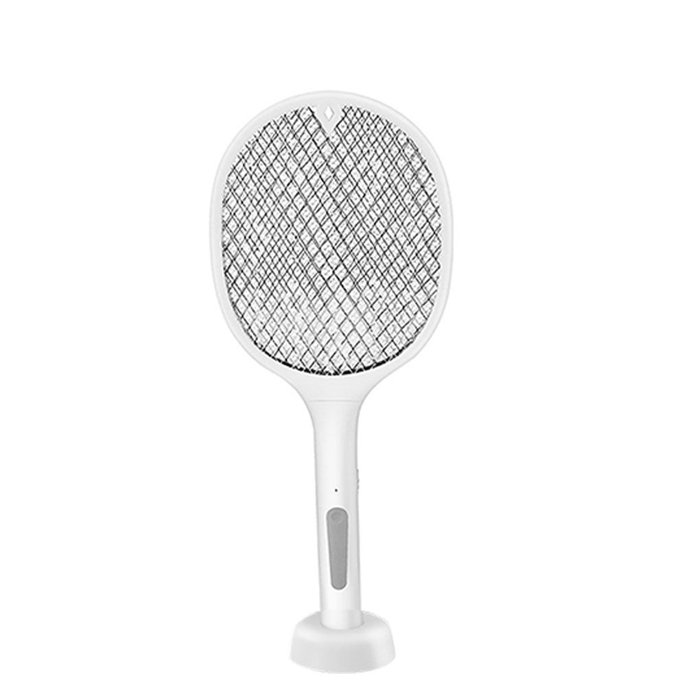 Mosquito Racket Electric Fly Swatter Powerful USB Rechargeable Grid 3-Layer Mesh Home Fly Killer Lamp (Without Box) (random color)
