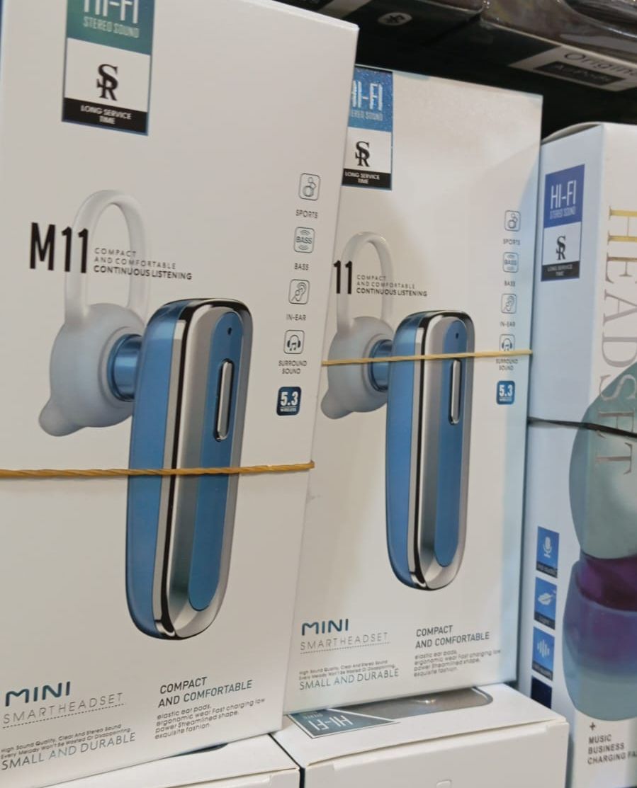 M11 Bluetooth Wireless Headset Right Ear Or Left Single Earbuds For phone &amp; Android Phone (Random color) View Gallery - Pakistan
