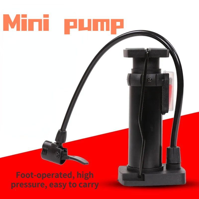 High Pressure Foot Air Pump Heavy Duty Foot Pump for Bike, Ball, Scooter, Car, Inflatable Toys, Mini Pump - Random Color