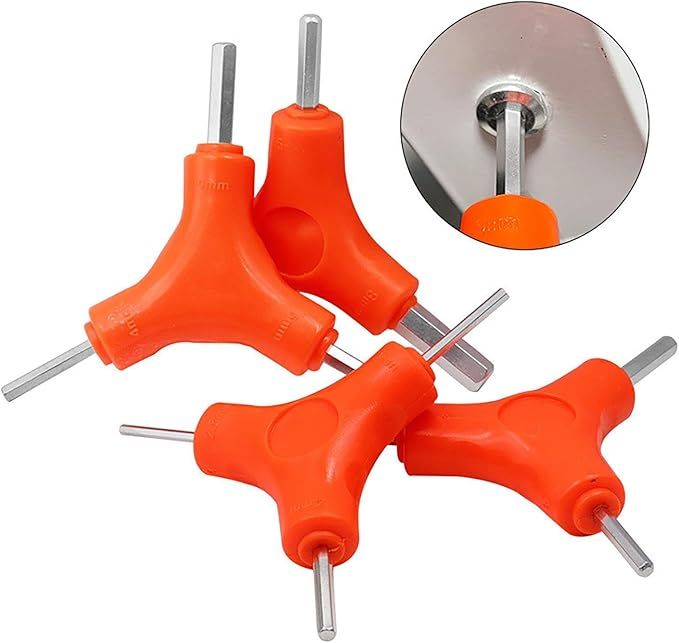 3 in 1 L Key Set 3-way triangular Allen key repair tools for bicycles bike and home View Gallery - Pakistan