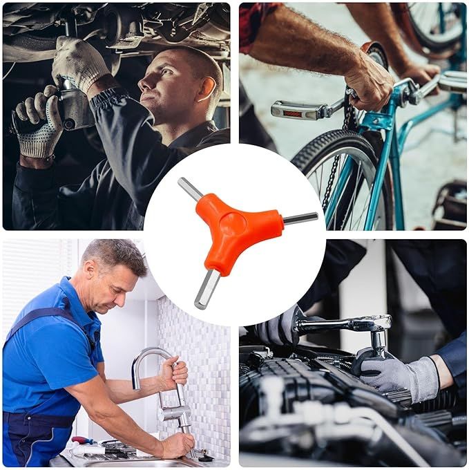 3 in 1 L Key Set 3-way triangular Allen key repair tools for bicycles bike and home View Gallery - Pakistan