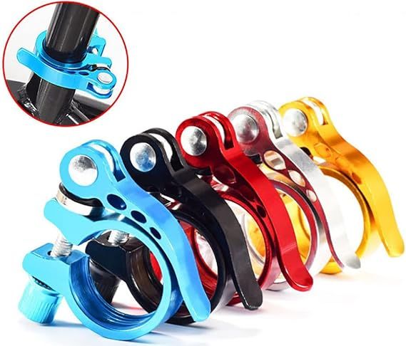 Bicycle Seat Post Clamp | Bike Seat Rod Lock (black) View Gallery - Pakistan