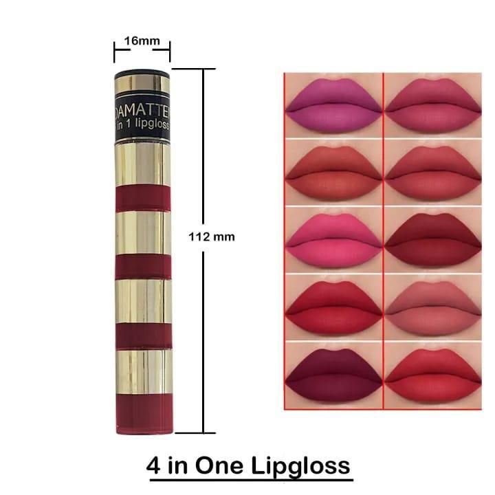 4 in 1 glossy lip gloss (random color) View Gallery - Pakistan