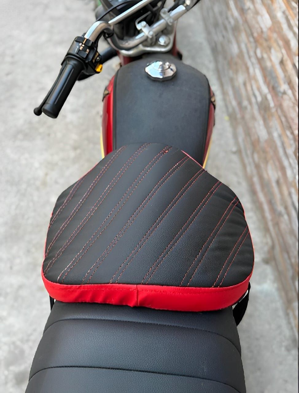 Double Stitch Water Proof Bike Seat Cushion /Motorcycle Seat Cover / Motor Bike Long Route Cushion Long Travel Seat Comfortable (Molty Foam 1inch) View Gallery - Pakistan