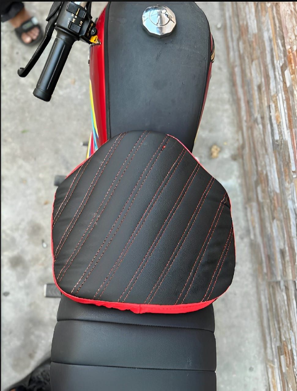 Double Stitch Water Proof Bike Seat Cushion /Motorcycle Seat Cover / Motor Bike Long Route Cushion Long Travel Seat Comfortable (Molty Foam 1inch) View Gallery - Pakistan