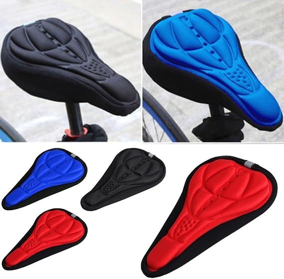 Bicycle Saddle Seat Cover  Soft GEL Foam Pad Padded Breathable Non-slip (Random color) View Gallery - Pakistan