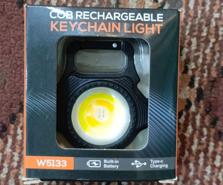 W5133 COB Rechargeable Keychain Light Small and Lightweight View Gallery - Pakistan