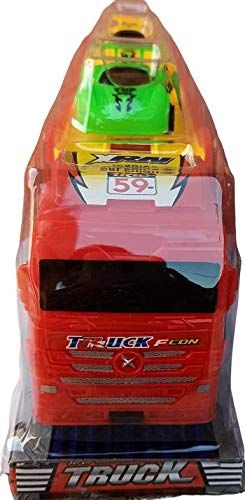 Double decker Trailer Truck | Car Carrier Truck with 4 Cars Included Toy for Kids (Random color) View Gallery - Pakistan