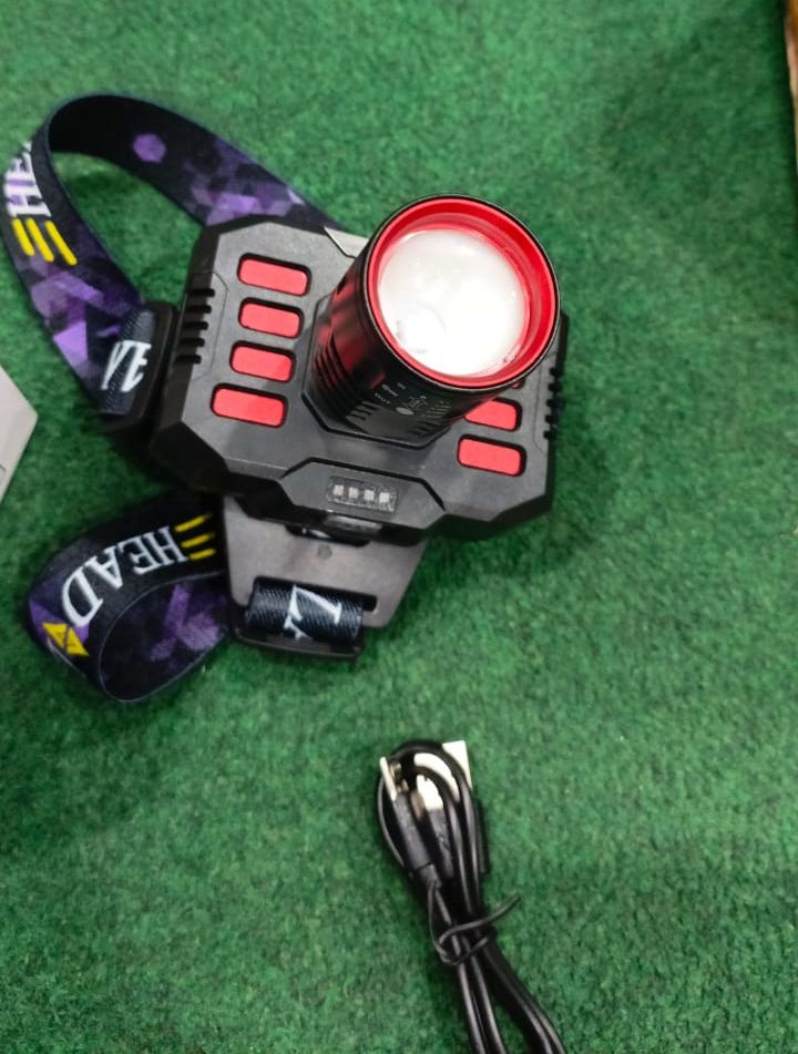 Headlamp Rechargeable Powerful Head Lamp with Built-in Battery Outdoor Camping Headlight Head Flashlight Head Light View Gallery - Pakistan