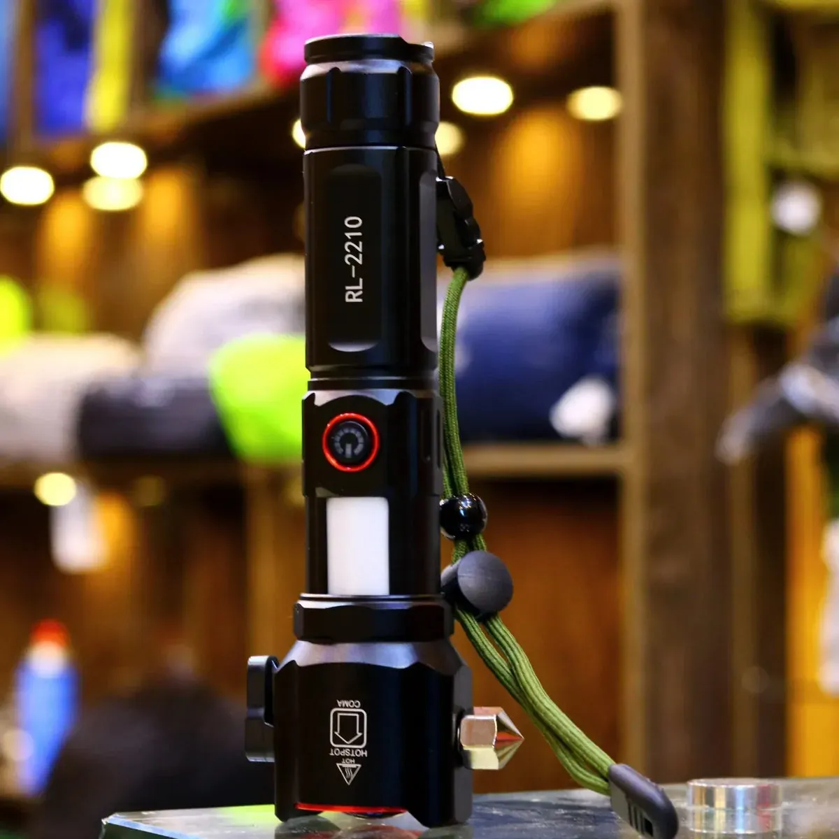 super Powerful 2-in-1 Emergency Flashlight torch &amp; Charging Bank Waterproof LED 2210long range flashlight View Gallery - Pakistan