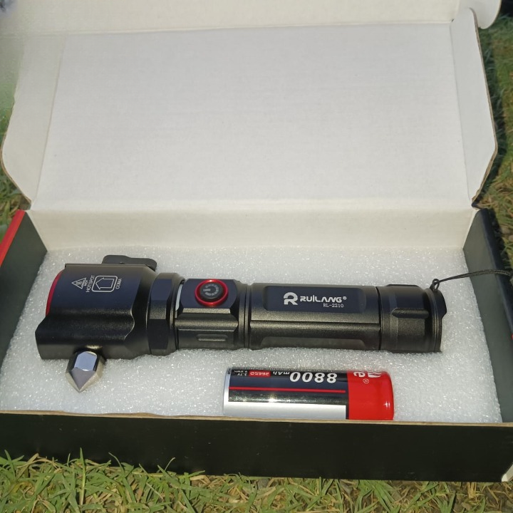 super Powerful 2-in-1 Emergency Flashlight torch &amp; Charging Bank Waterproof LED 2210long range flashlight View Gallery - Pakistan