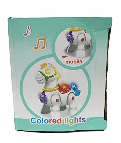 Walking Musical Pony Horse - Lights and Sounds - Interactive Kid Fun Toy (Random color) View Gallery - Pakistan
