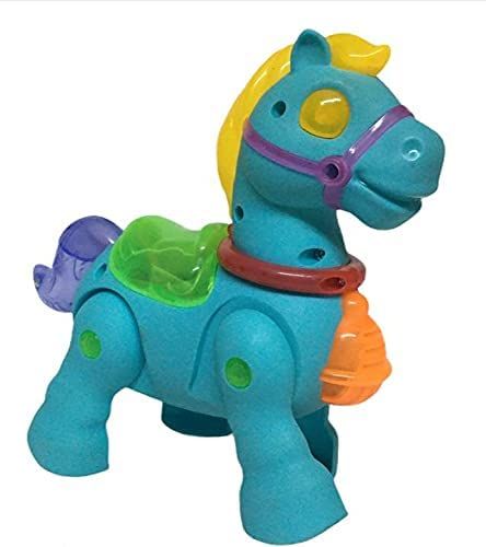 Walking Musical Pony Horse - Lights and Sounds - Interactive Kid Fun Toy (Random color) View Gallery - Pakistan