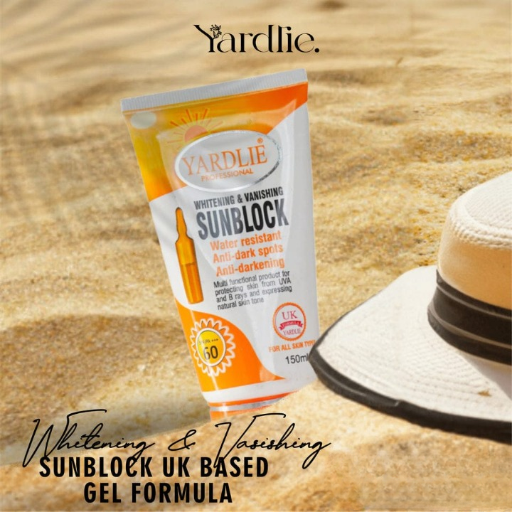 YARDLIE - SPF - 60 WHITENING &amp; VANISHING SUNBLOCK 150ml View Gallery - Pakistan
