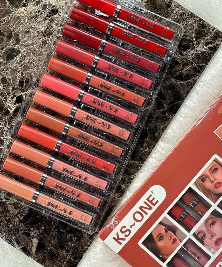 ( PACK OF 12 )KS-one liquid Matte lip gloss View Gallery - Pakistan