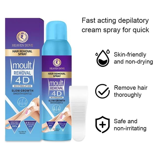 Heaven Dov Hair Removal Spray Moult Removal 4D Slow Growth (180ml) View Gallery - Pakistan