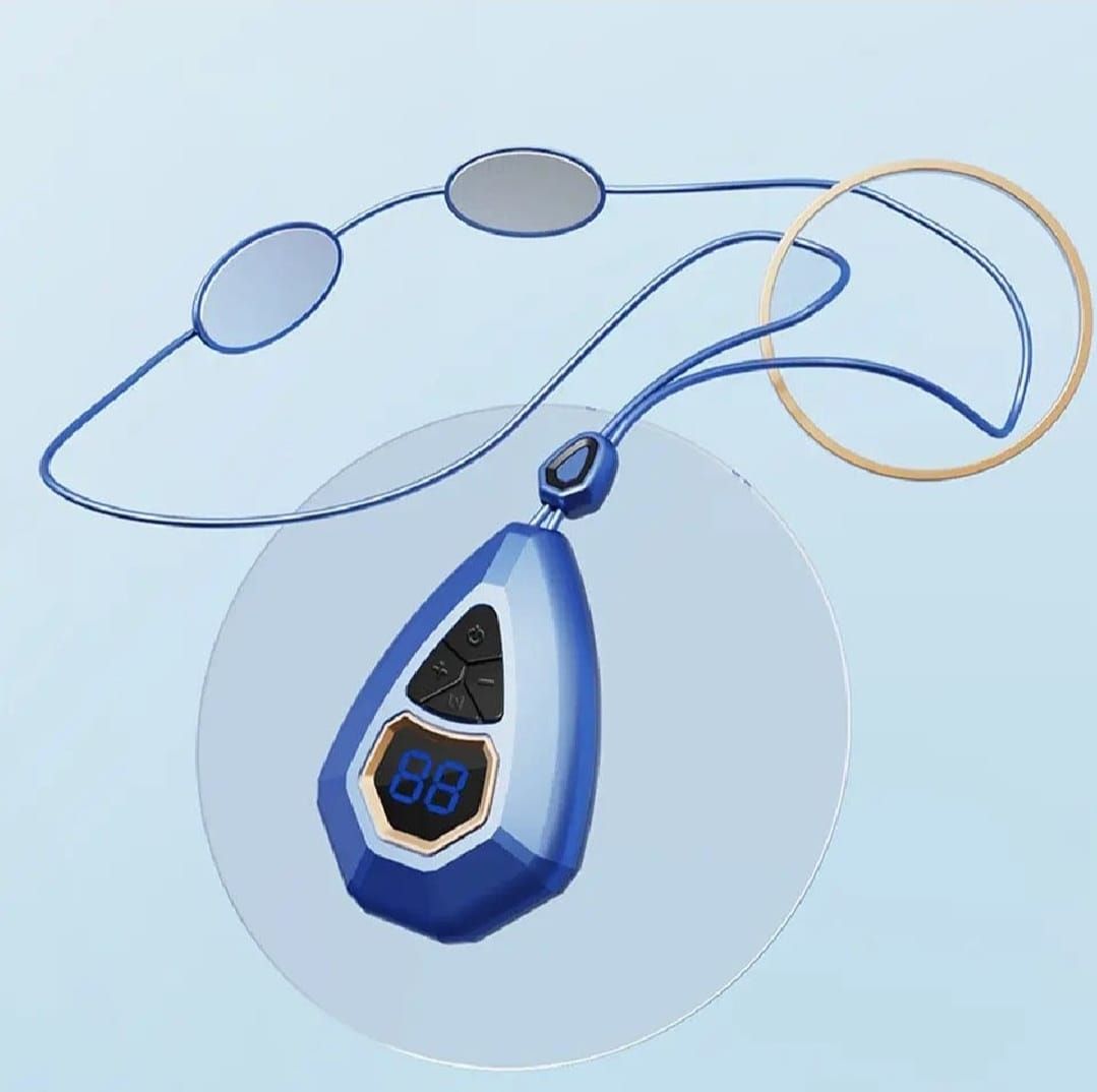 Smart Neck Massager EMS Pulse Heating Pendant Cervical Spine Massage Deep Tissue Neck Protector Pain Relief Health Care Tool (random color) View Gallery - Pakistan