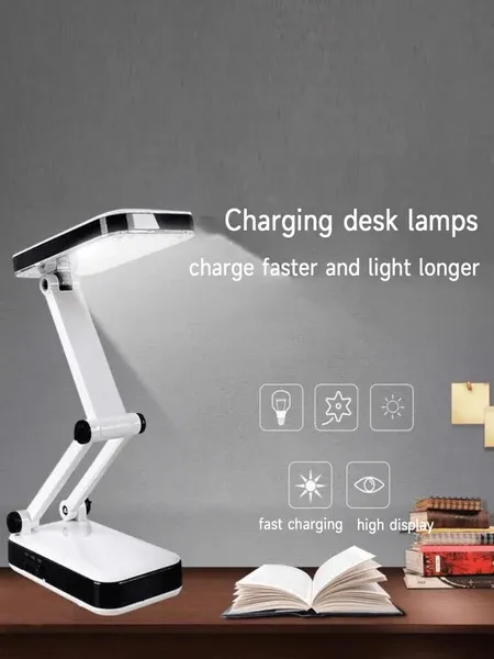 DP Led Light Rechargeable and Fashionable Folding Design SMD LED Desk Lamp Led Dual Purpose View Gallery - Pakistan