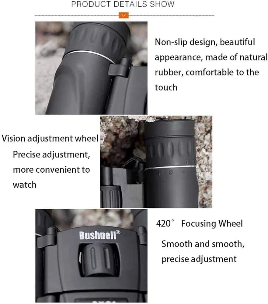 Telescope Compact Folding Binoculars with BAK4 Prism,HD Professional Vision Clear Bird Watching Binoculars for Kids View Gallery - Pakistan
