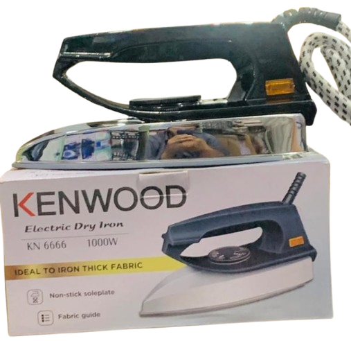 Kenwood Electric Iron KN 6666 Light weight iron - 1000W premium quality View Gallery - Pakistan