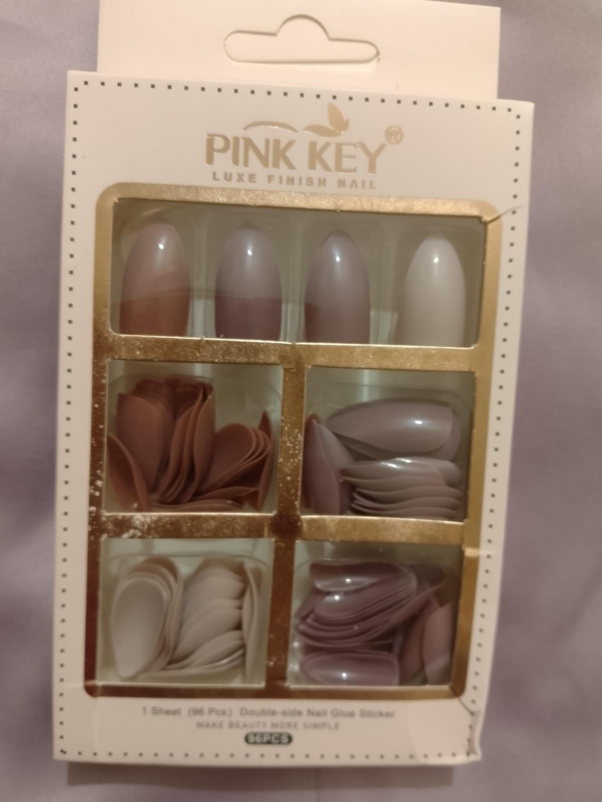 96 PCs Nude Colors Nail Pack Without Glue Or Sticker (random Color) View Gallery - Pakistan