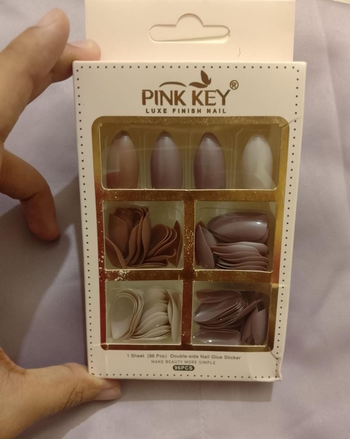 96 PCs Nude Colors Nail Pack Without Glue Or Sticker (random Color) View Gallery - Pakistan