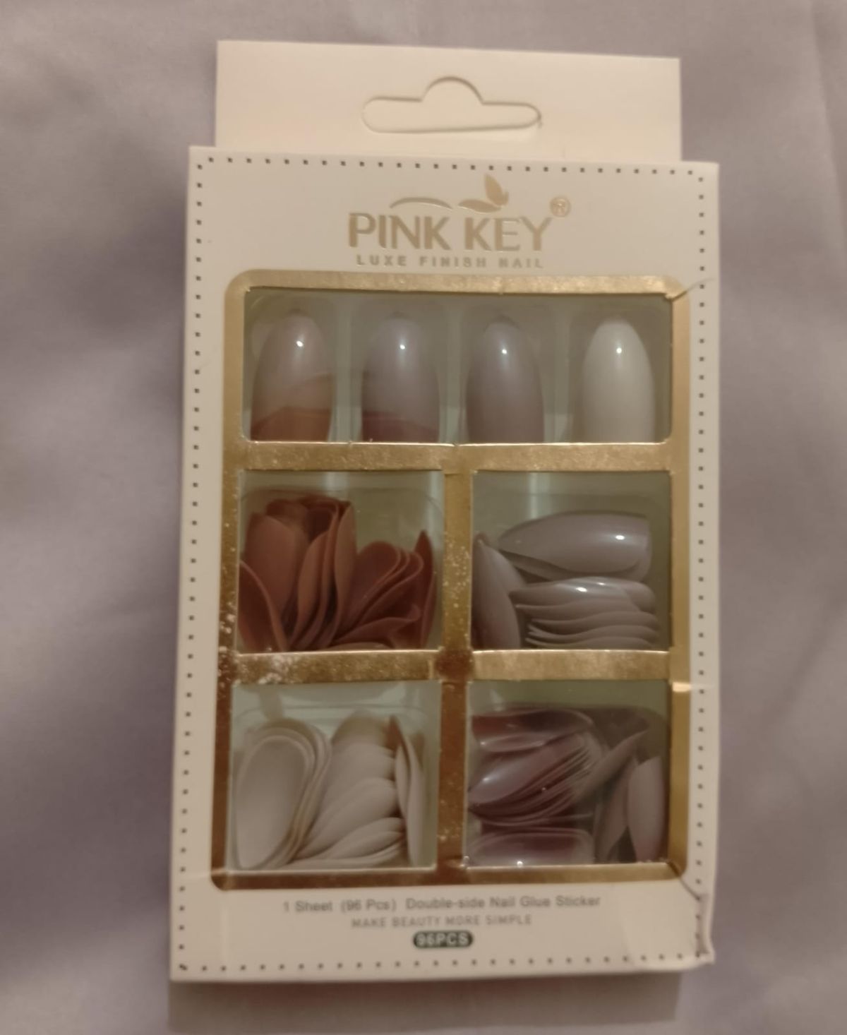 96 PCs Nude Colors Nail Pack Without Glue Or Sticker (random Color) View Gallery - Pakistan
