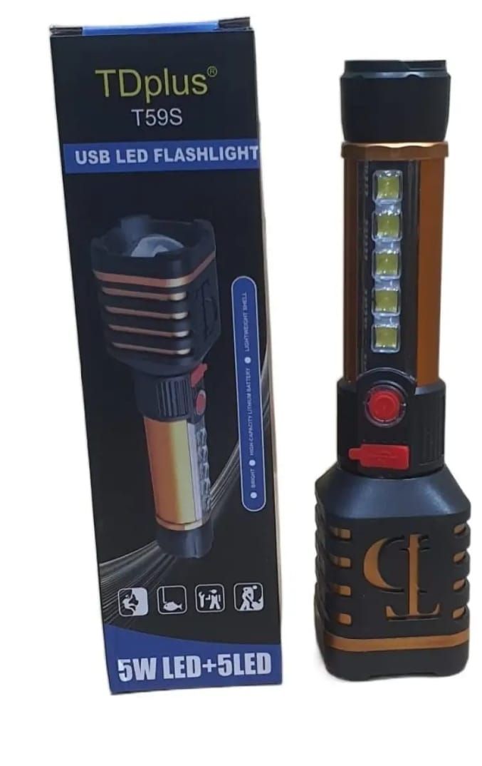 T59S Tdplus Super Bright Rechargeable Flashlight View Gallery - Pakistan