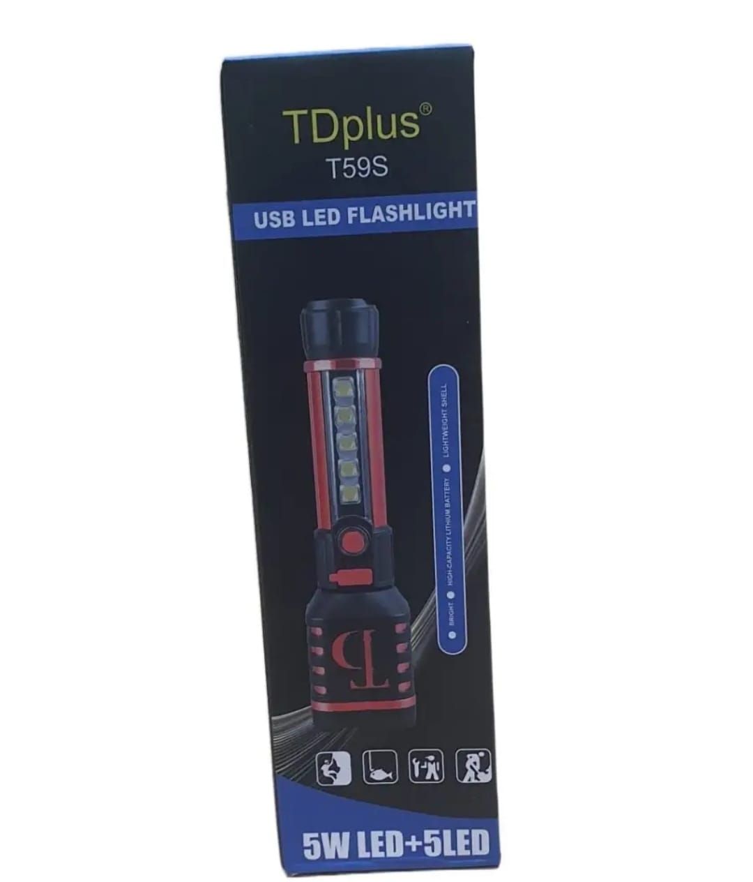 T59S Tdplus Super Bright Rechargeable Flashlight View Gallery - Pakistan