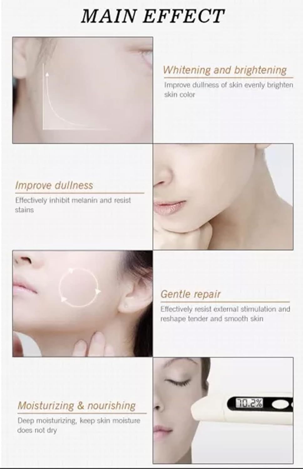 AICHUN BEAUTY Anti-Wrinkle Moisturizing Facial Serum - Hyaluronic Acid, Argan Oil - 2in1 Care - 30ml View Gallery - Pakistan