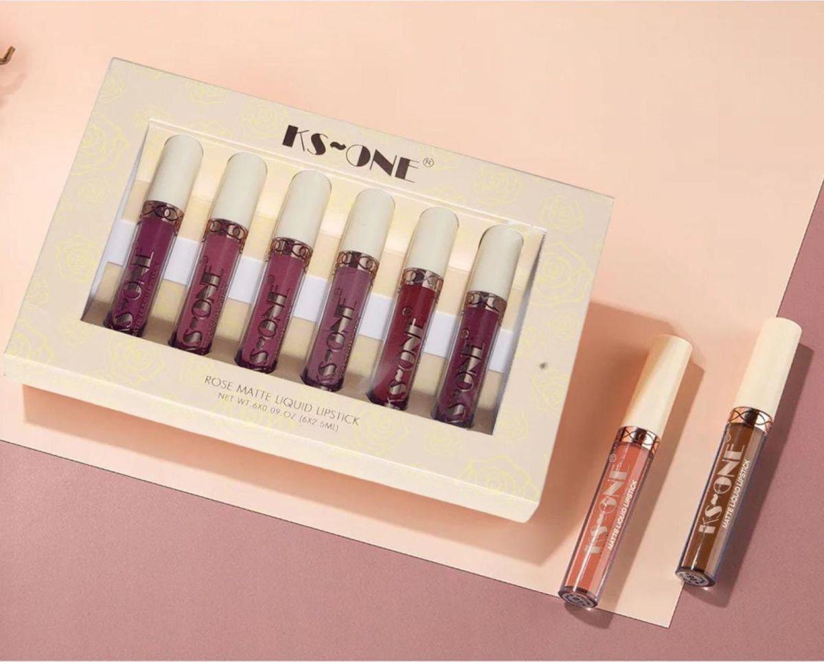 Set Of 6 Matte Liquid Lipstick, Long Lasting Matte Lipstick, Waterproof Matte Gloss Lipstick Set View Gallery - Pakistan