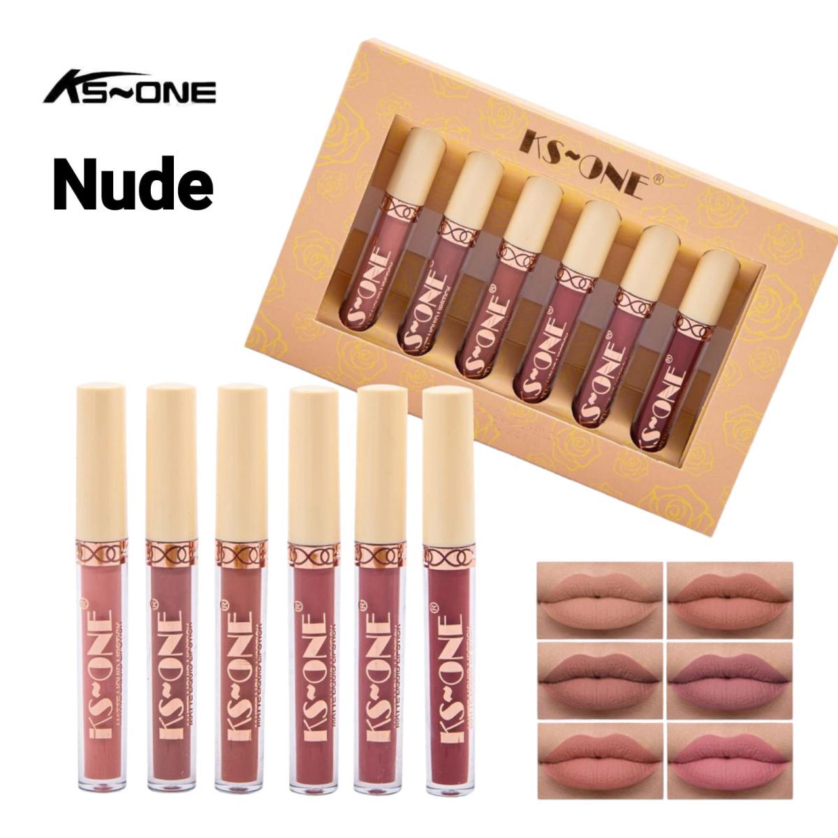 Set Of 6 Matte Liquid Lipstick, Long Lasting Matte Lipstick, Waterproof Matte Gloss Lipstick Set View Gallery - Pakistan