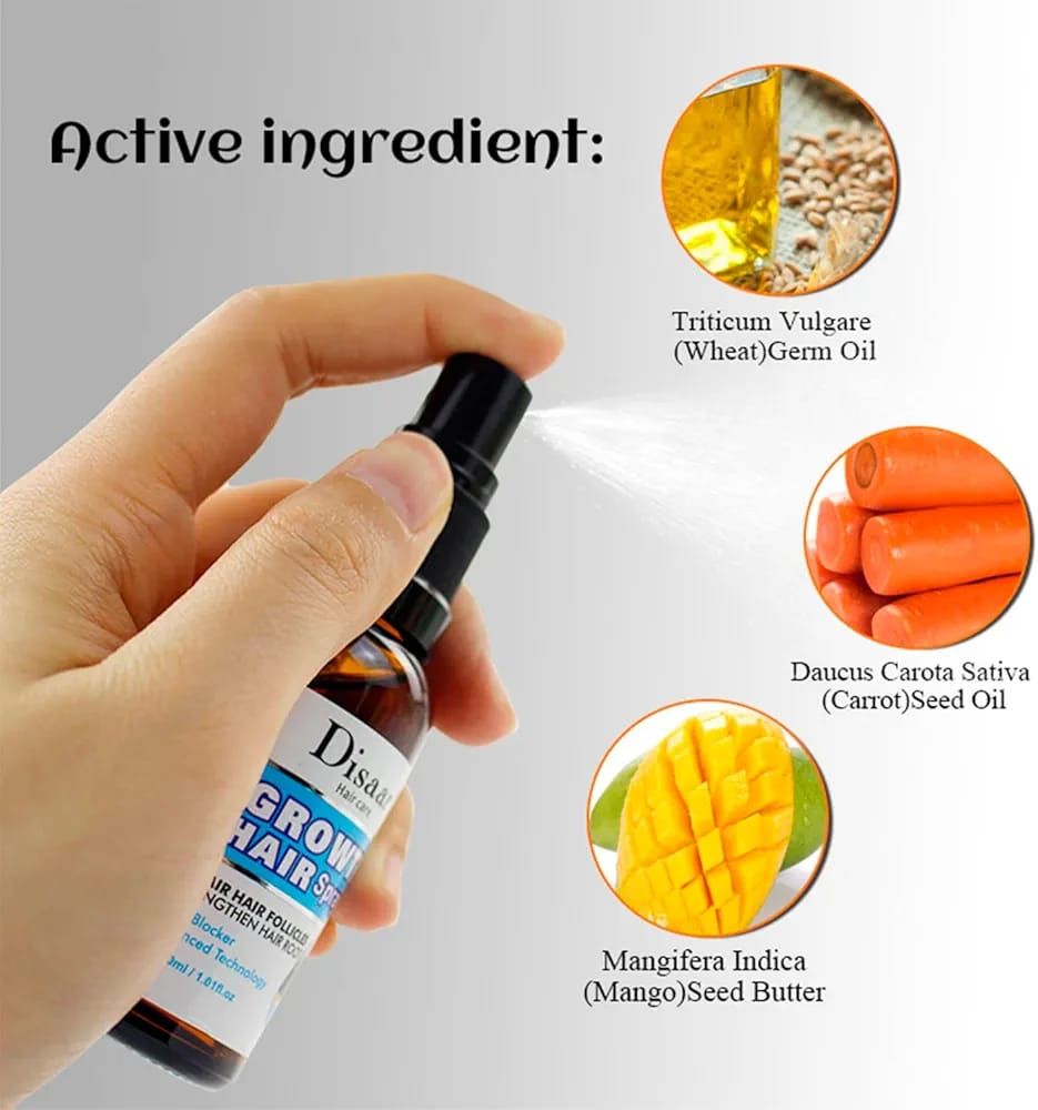 Original Growth Hair Oil Spray Repair Follicles Strengthen Hair Root DHT Blocker Nourishing 30ml View Gallery - Pakistan