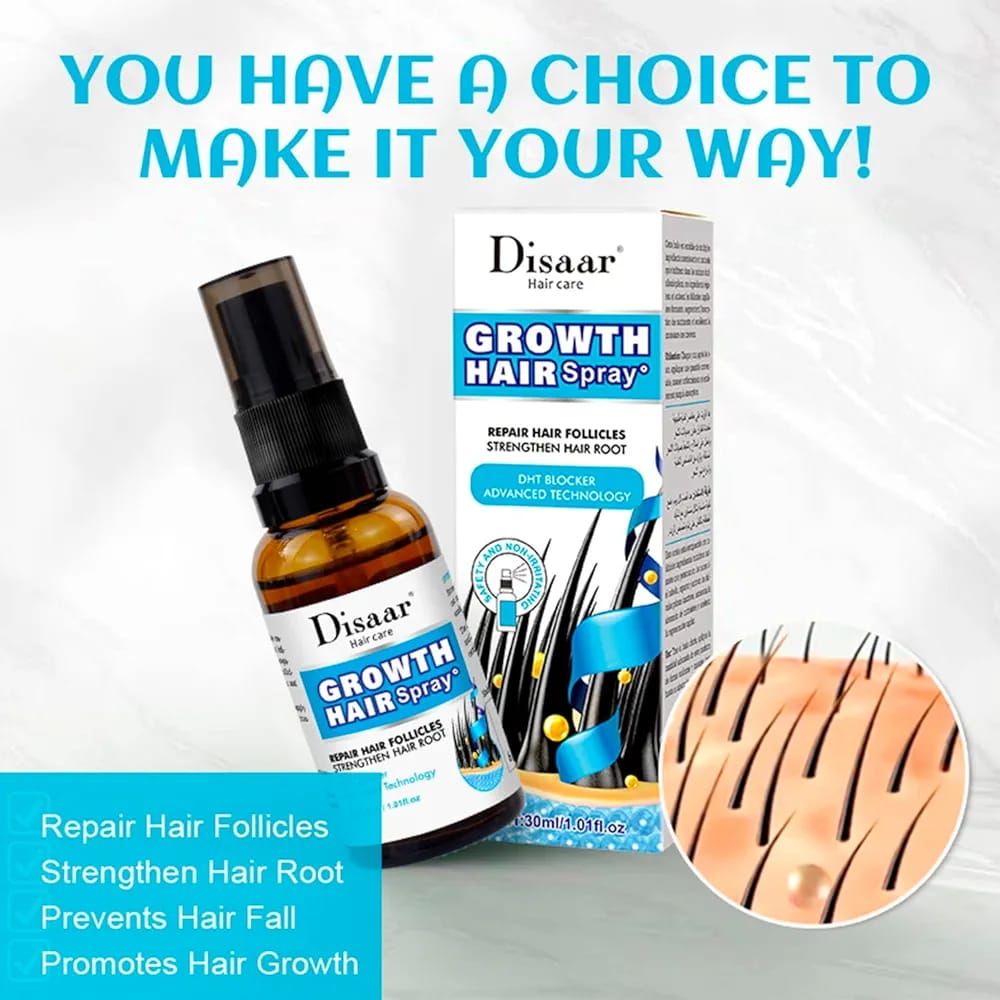 Original Growth Hair Oil Spray Repair Follicles Strengthen Hair Root DHT Blocker Nourishing 30ml View Gallery - Pakistan
