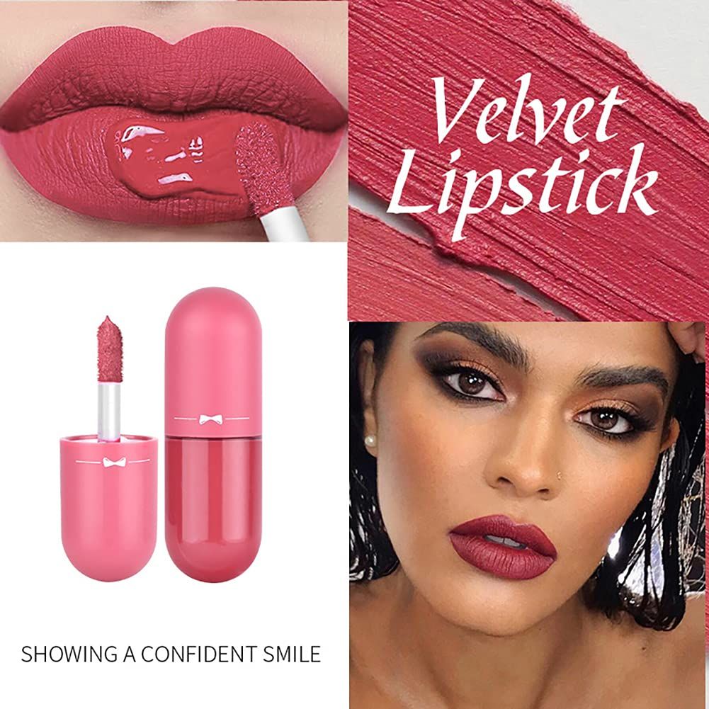 Pack of 5 Matte Lip Gloss Kit | 5 Capsule Matte Lipstick Set View Gallery - Pakistan